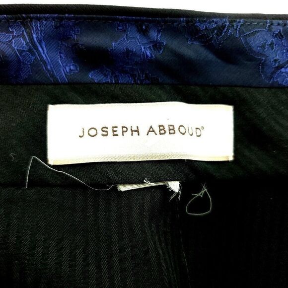 Joseph Abboud Blue Pleated Cuffed Mid Rise Dress Pants 38/28 - Picture 3 of 4